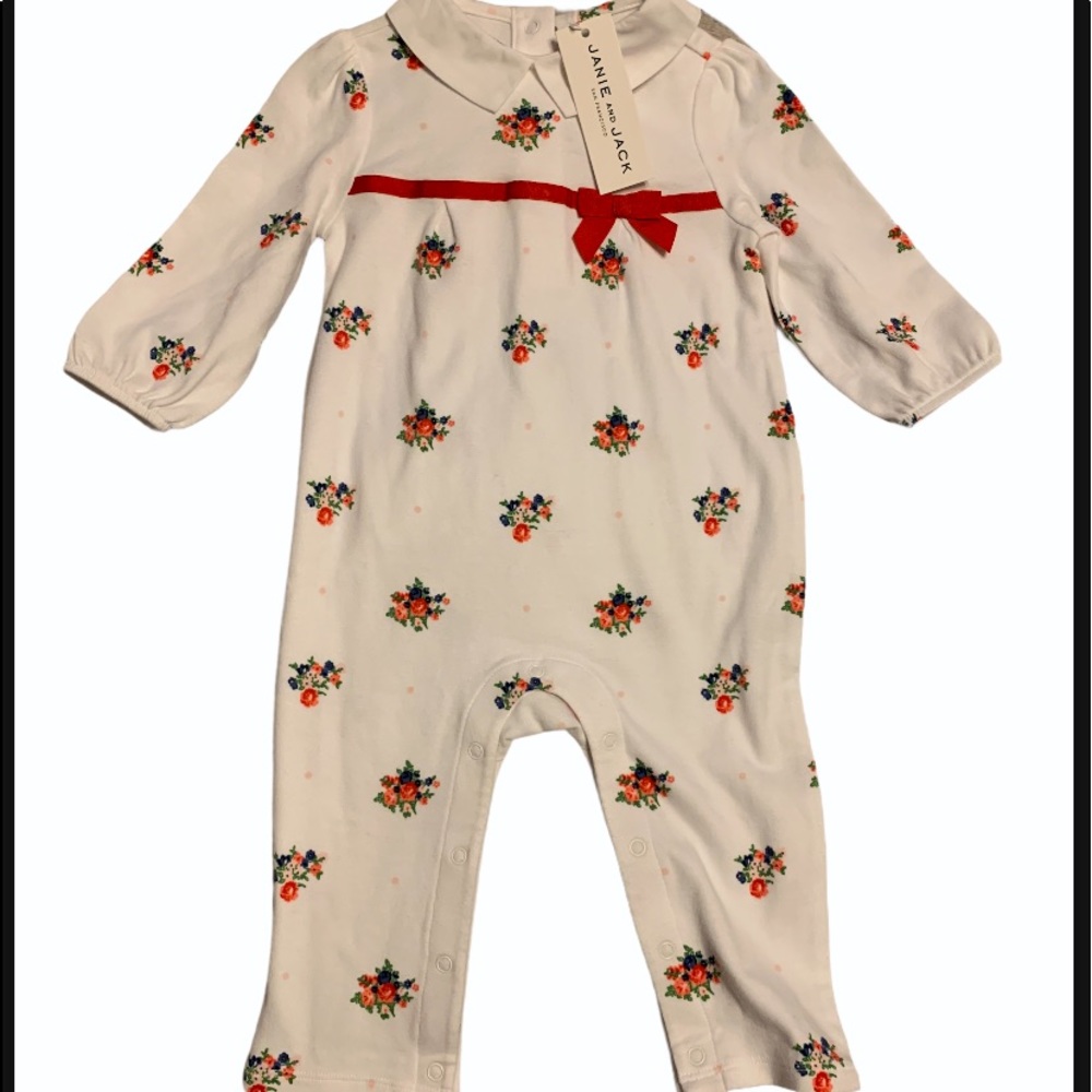 Janie and Jack floral Romper